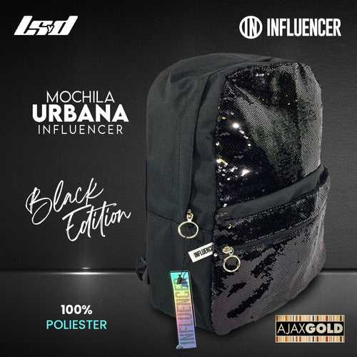 Girls' Reversible Sequin Influencer Backpack Urban Bicolor 1