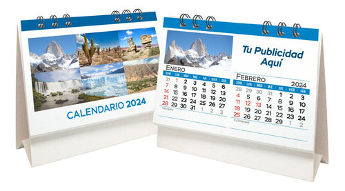 Bimonthly Personalized Desk Calendar x 25 0