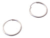 Silver Cuban Hoop Earrings 1.5 cm (No. 3) 2