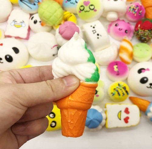 6 Squishy Mochi Food Keychains Toy Piñata Souvenir Pack 2