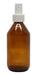 10 Bottles Amber Glass Syrup 250ml White Spray 0