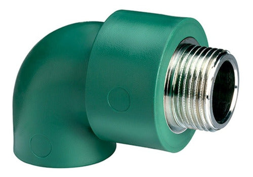 Codo 25mm X 3/4' Male Thread Green Fusion Elbow Tubofusion 0
