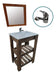 NOVO HOGAR 40cm Freestanding Vanity with Sink, Mirror + Faucet - Free Shipping 40