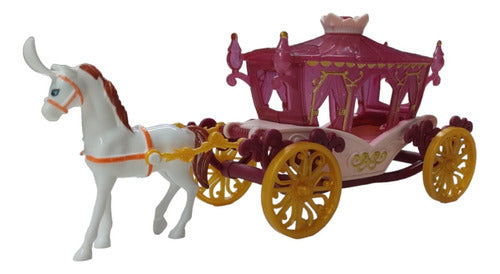 Princess Carriage with Horse Toy 0