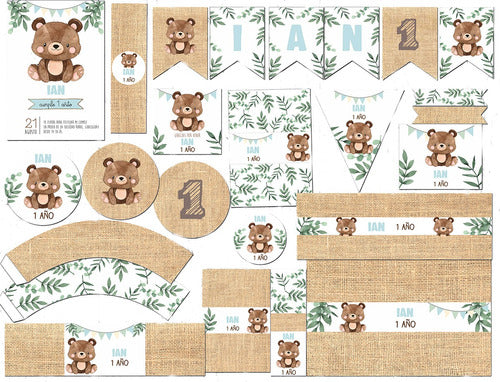 Printable Baby Bear Kit #2 with Editable Texts! 0