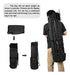 Leadallway Fishing Pole Bag, Durable Folding Oxford Fabric Tackle Case Holds 5 Poles - Black 2