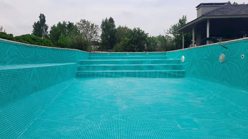 Venetile Pool Tile Covering Green by Unit 6