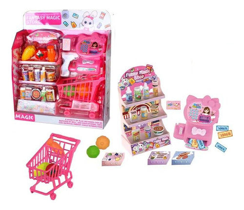 Mini Supermarket Kawai with Cash Register and Accessories 0