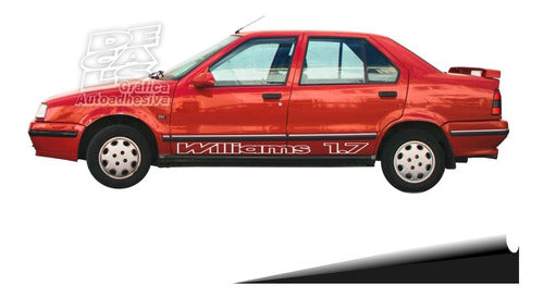 Renault 19 Williams Side Decal - Price Per Side 0