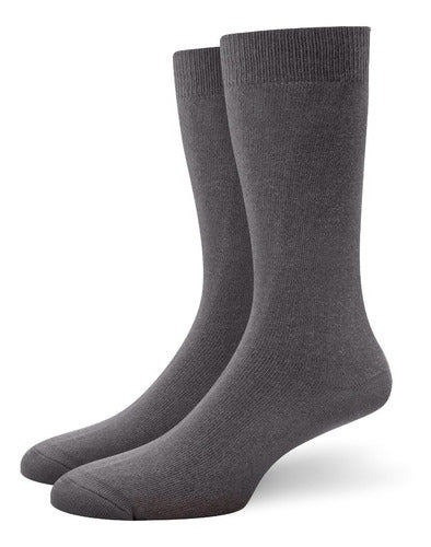 Pack of 12 Elemento Men's Mid-Calf Plain Socks 4