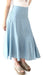 Plain Long Skirt with Pleats in Waistband Cotton Spiga 31 #4412 16