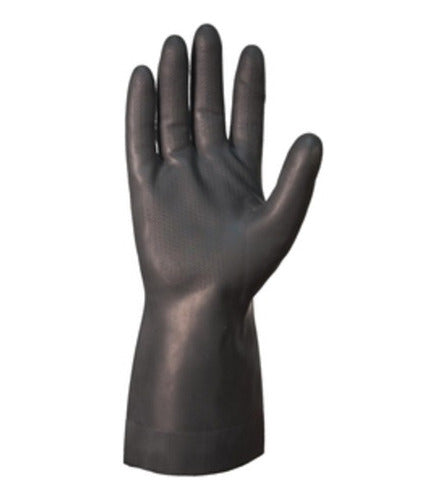 Industrial Black Latex Work Glove DPS X 6 Pairs 0