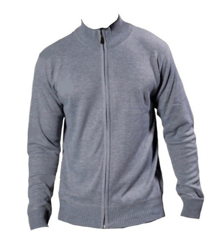 Men's Imported Half-Zip Cardigan Sweater 1