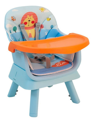 Premium 5 in 1 Baby Table High Chair - Blue 1