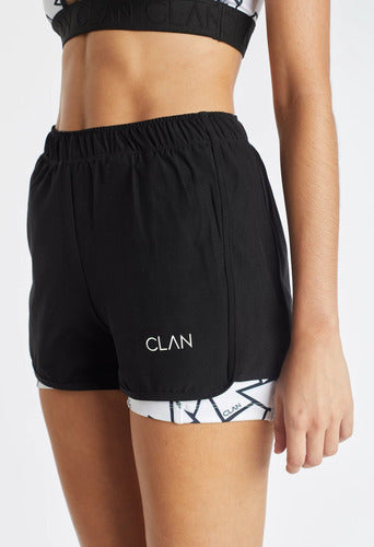 Sporty Shorts with Microfiber Leggings and Pocket 4