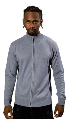 Men's Imported Half-Zip Cardigan Sweater 0