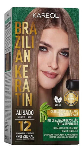 Brazilian Keratin Bamboo Argan Keratin Hair Straightening Treatment Kit 150ml 0
