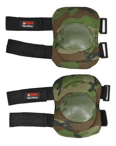 RBN Tactical KP702 Woodland Knee and Elbow Protectors 2