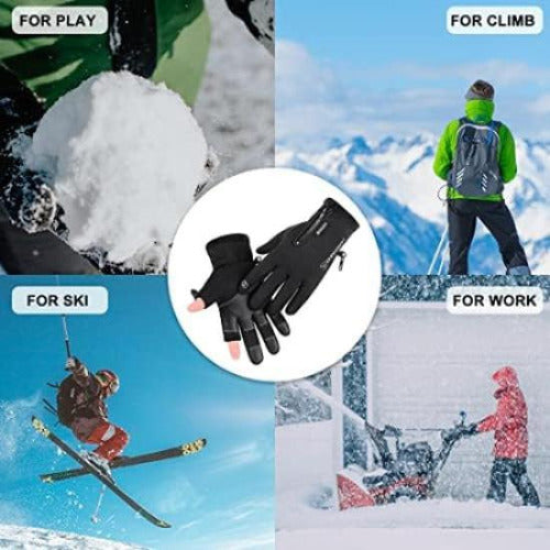 Newdoar Winter Touch Screen Gloves, Windproof Snow Gloves for Outdoor Activities 7