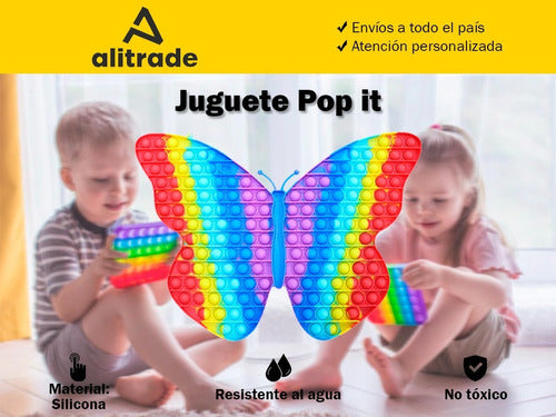 Giant Original Imported Silicone Rainbow Pop Its 3