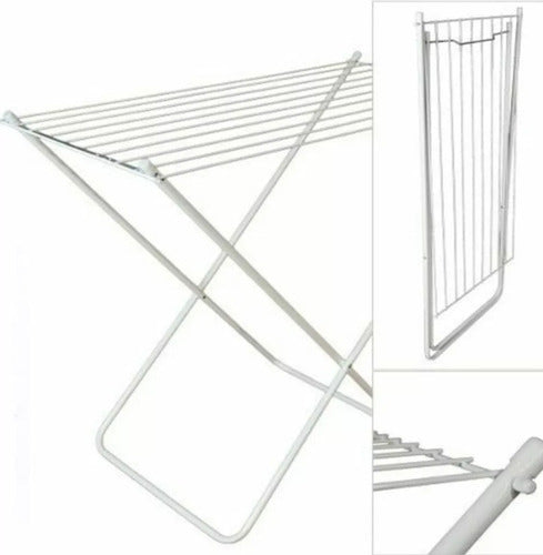 Folding Clothes Drying Rack with 8 Rods 1