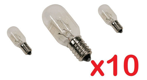 Set of 10 Sewing Machine Light Bulbs 25W E14 400710 1