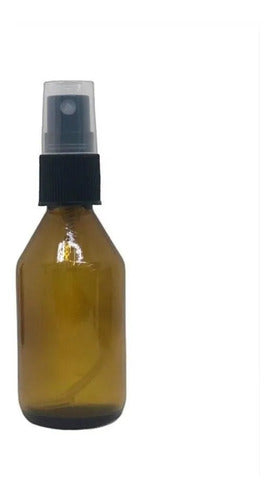50 Amber Glass Perfume Bottles X 20ml with Spray Valve 0