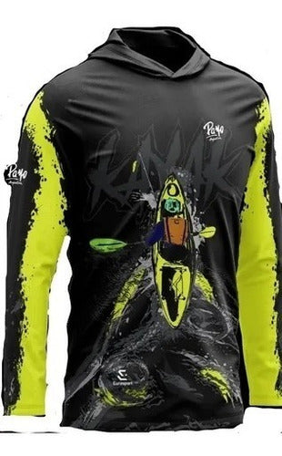 PAYO Quick-Dry UV-Protected Kayak T-Shirt with Hood - New Model 0