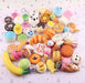 6 Squishy Mochi Food Keychains Toy Piñata Souvenir Pack 9