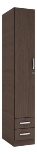 Single Door Wardrobe with Drawers 0.45 X 1.83m 0