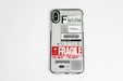 Ticket Fragile Case for iPhone X / Xs + Tempered Glass 2