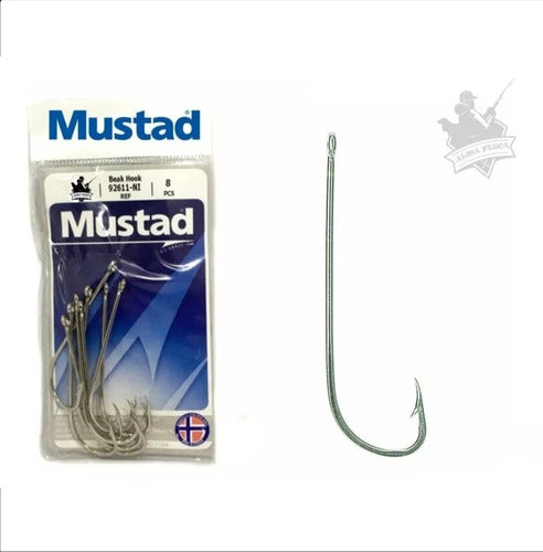 Mustad Hook Series 92611 Long Shank Gold 7/0 8/0 9/0 5