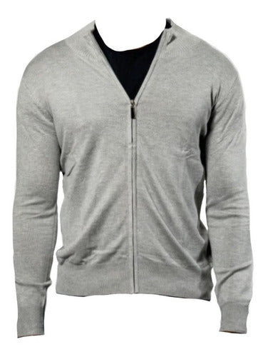 Men's Imported Half-Zip Cardigan Sweater 2