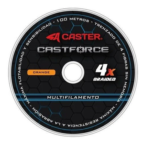 Caster Castforce 4X Multifilament Fishing Line 0.18mm x 100m 6