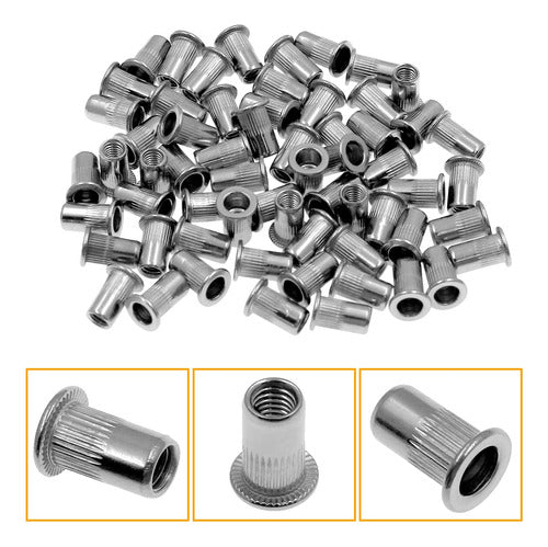 60pcs M5 Stainless Steel Threaded Rivet Nuts (5x13mm) 1