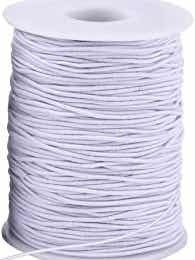 Elastic White Face Mask Cord 3mm x 100m Very Stretchy 1