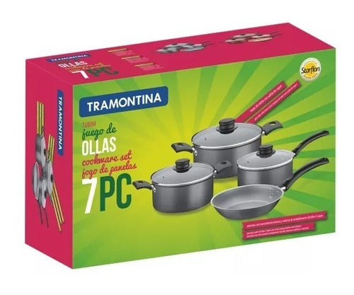 Cookware Set Tramontina Turin Teflon 7-Piece Pot and Pan 1