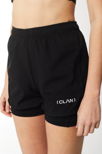 Sporty Shorts with Microfiber Leggings and Pocket 0