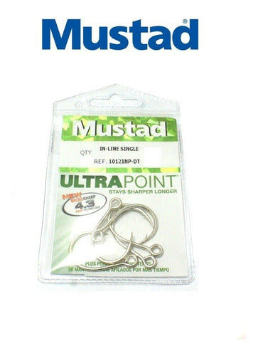 Mustad Ultrapoint 4/0 10121 NP DT Fishing Hooks - Pack of 5 Units 1