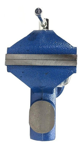 Portable Bench Vise with Swivel Base and 80 mm Anvil 1
