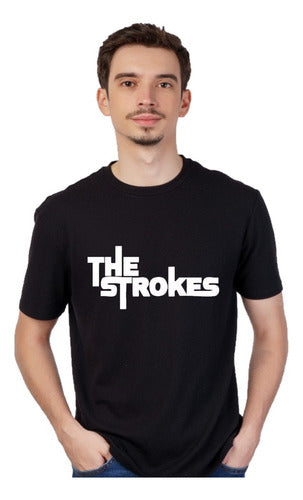 Black T-Shirt - The Strokes - Short Sleeve Unisex - Rock Fashion 2