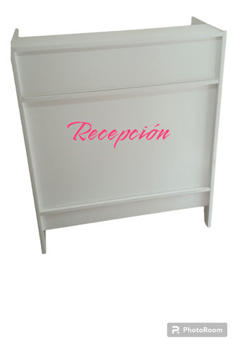 Blind Reception Desk with Drawer - Commercial 0