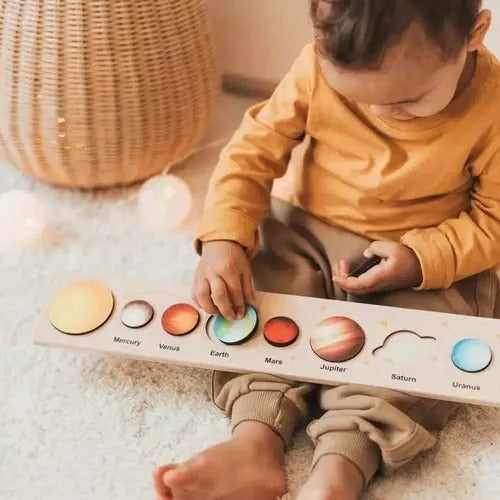 Wooden Planets Puzzle Educational Toy 1