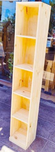 Customizable Pine Shelf Organizer 0.40 - Semoni Furniture 1