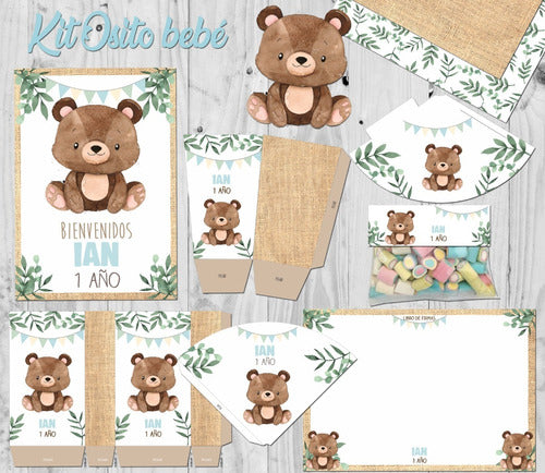 Printable Baby Bear Kit #2 with Editable Texts! 1