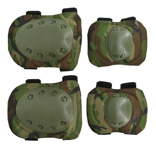RBN Tactical KP702 Woodland Knee and Elbow Protectors 0