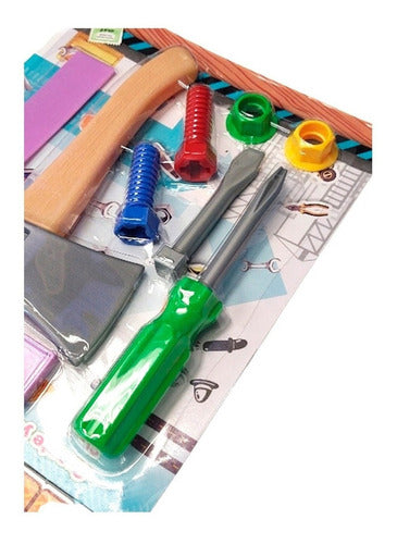 Toy Tool Set Axe Screwdriver 8 Pieces 3