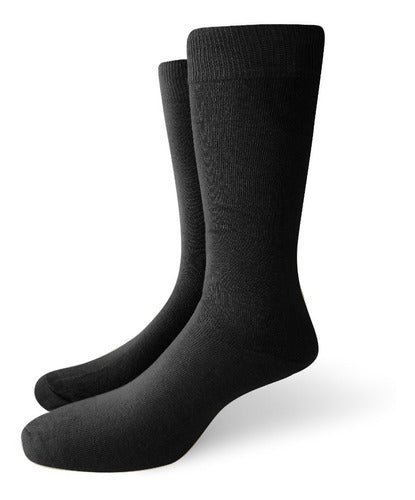 Pack of 12 Elemento Men's Mid-Calf Plain Socks 5