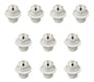 Pack of 10 Double-Ring Lamp Holders with External Thread 0