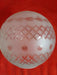 Frosted Glass Carved Globe Lamp 0